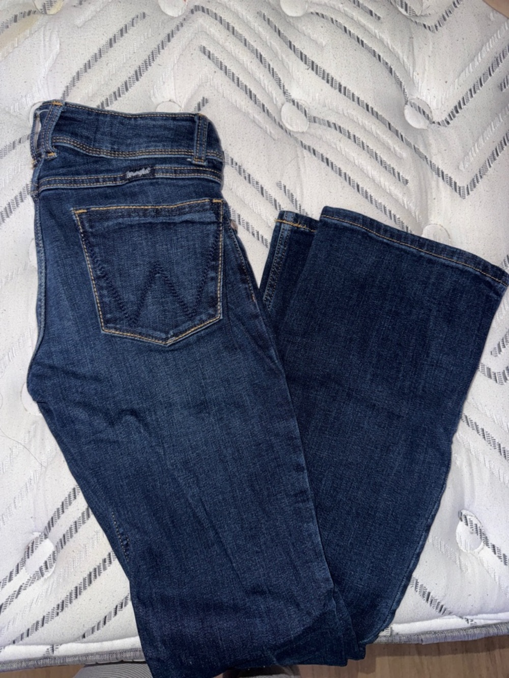 Wrangler Dark Blue Wide Leg Jeans